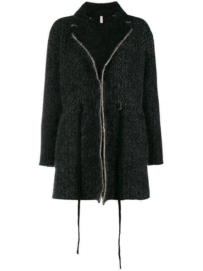 Shop Boboutic Knitted Single-breasted Jacket - Black