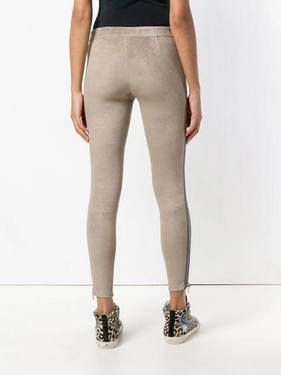 Shop Arma Skinny Trousers - Neutrals