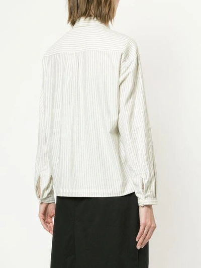 Shop Ymc You Must Create Ymc Striped Shirt - White