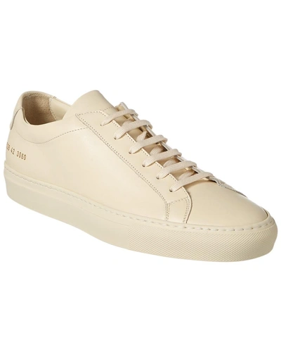 Shop Common Projects Achilles Leather Sneaker In White