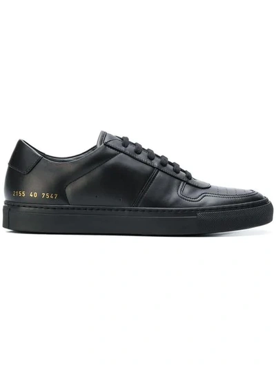 Common Projects Round Head Lacing Casual Sneakers In Black