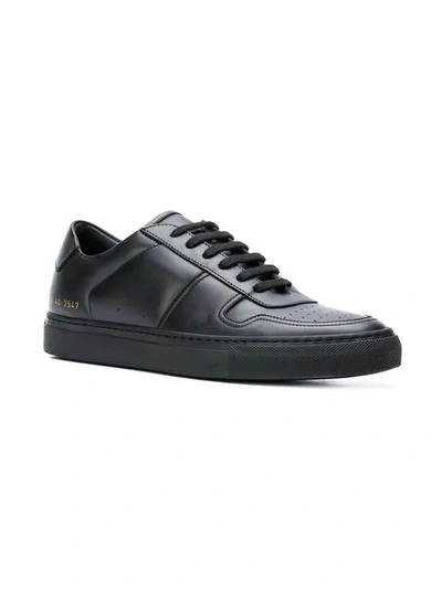 Common Projects Round Head Lacing Casual Sneakers In Black