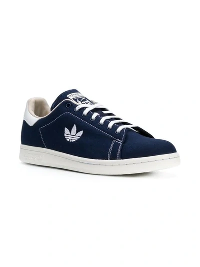 Shop Adidas Originals Adidas Denim Stan Smith Sneakers - Blue