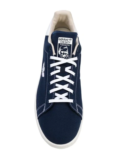 Shop Adidas Originals Adidas Denim Stan Smith Sneakers - Blue