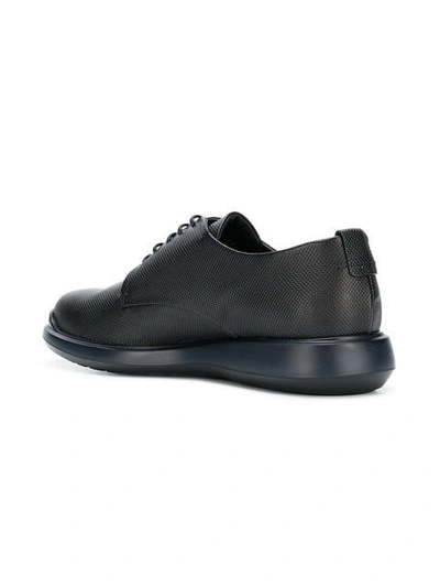 Shop Giorgio Armani Chunky Sole Textured Shoes In Black