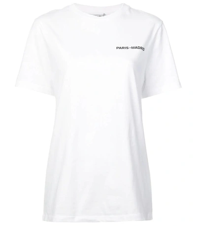 Shop Loewe White Cotton Printed Tshirt