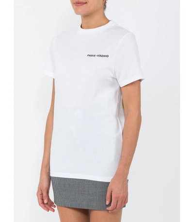 Shop Loewe White Cotton Printed Tshirt