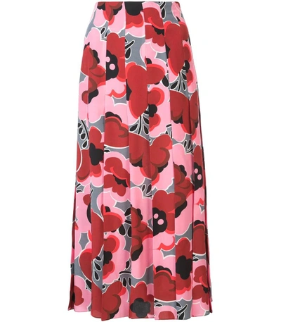 Shop Gucci Pink Pleated Skirt