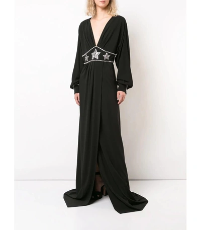 Shop Gucci Black Embellished Dress