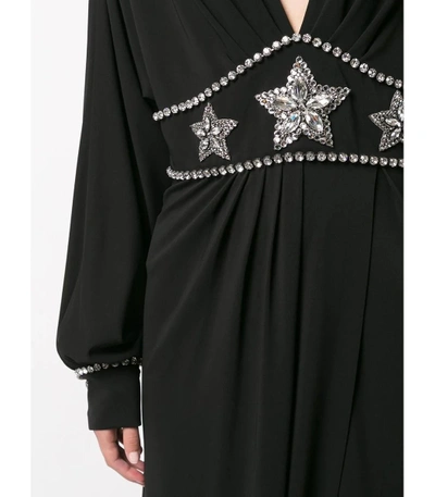 Shop Gucci Black Embellished Dress