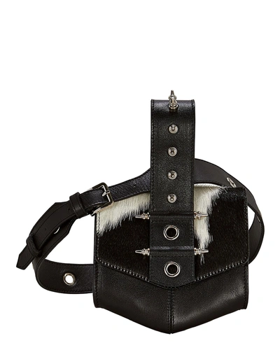 Shop Okhtein Rodhawk Calf Hair Belt Bag