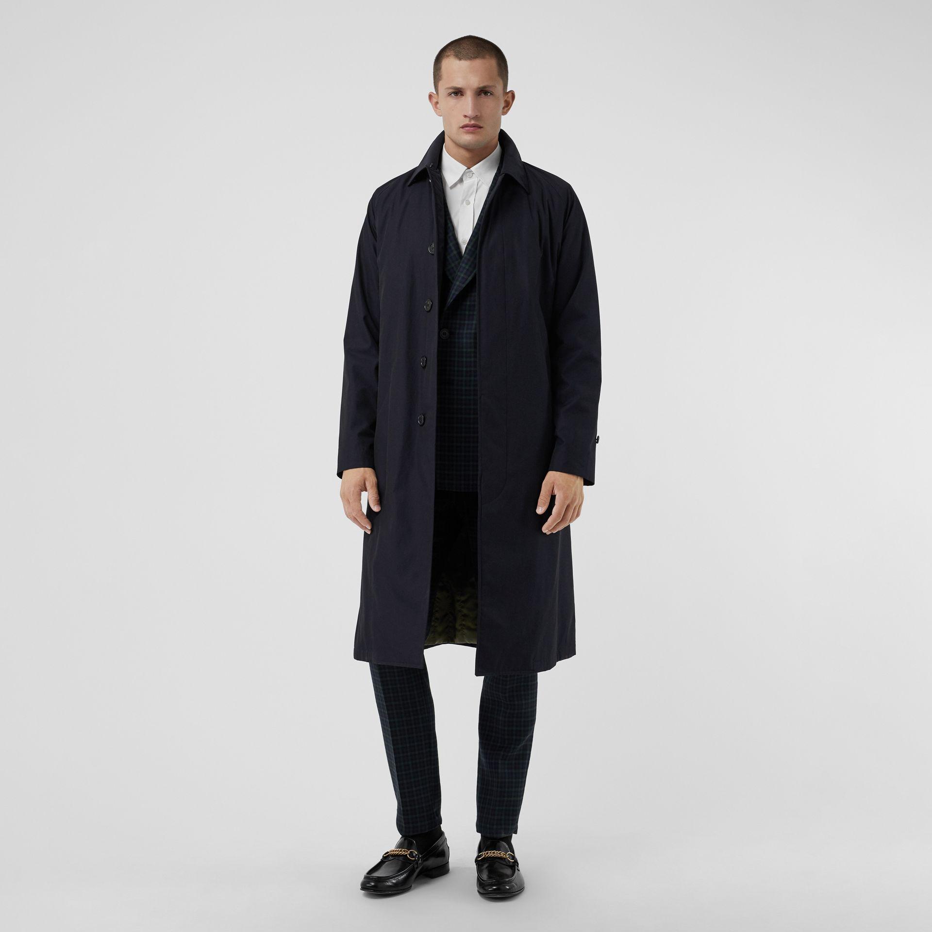 tropical gabardine belted car coat