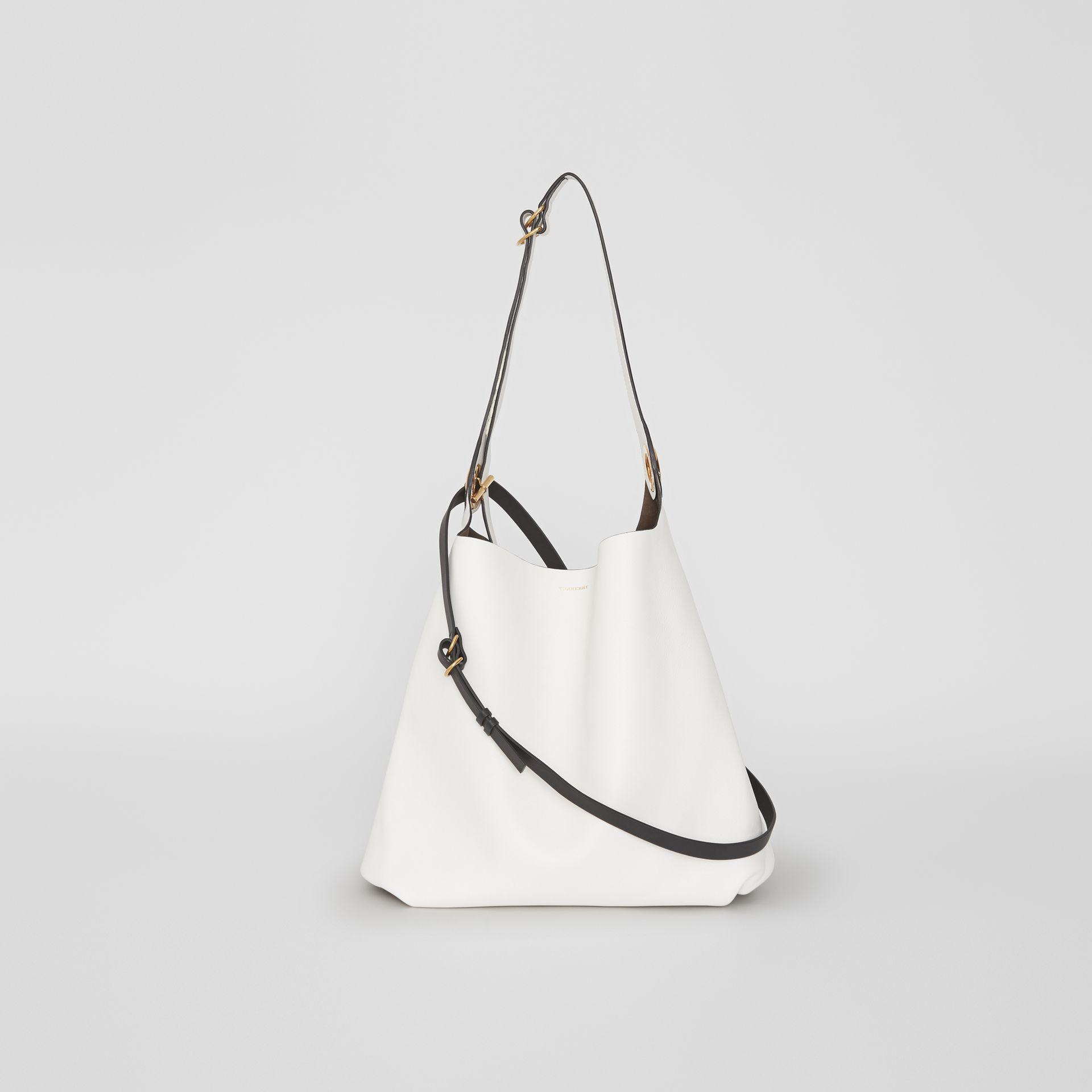 burberry white leather bag