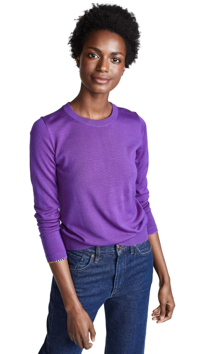 Shop Paul Smith Crew Neck Sweater In Purple