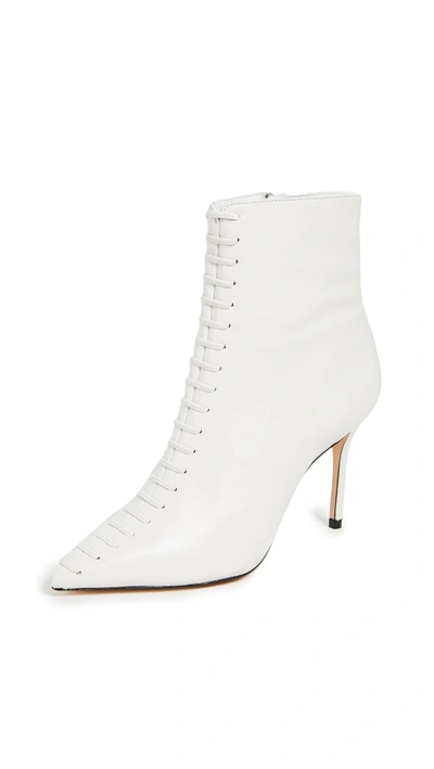 Shop Schutz Hayden Point Toe Booties In Pearl