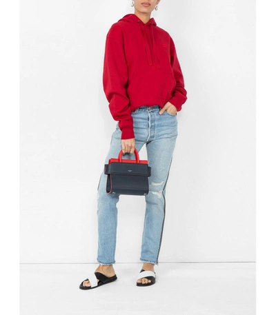 Shop Givenchy Red/black Mini Horizon Bag