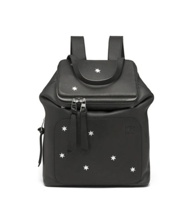 Shop Loewe Black Goya Stars Small Backpack