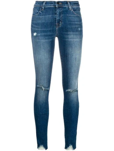 Shop J Brand Faded Ripped Jeans - Blue