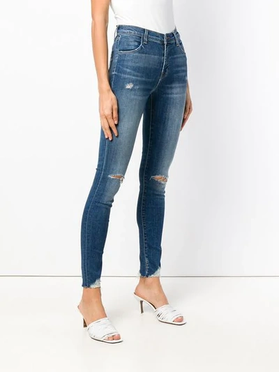 Shop J Brand Faded Ripped Jeans - Blue