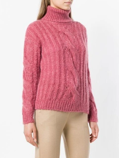 Shop Max Mara Knitted Sweater - Pink