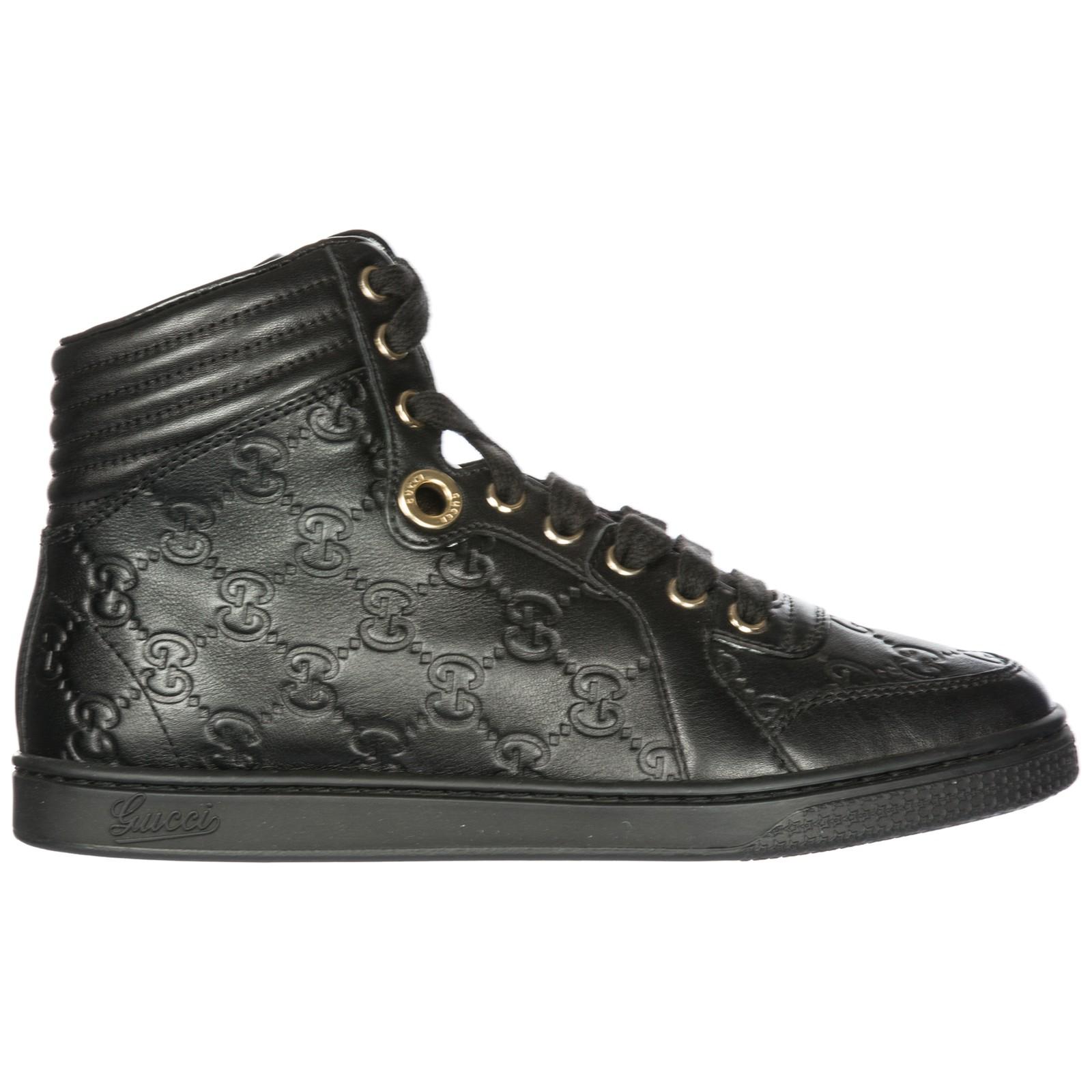 gucci black trainers womens