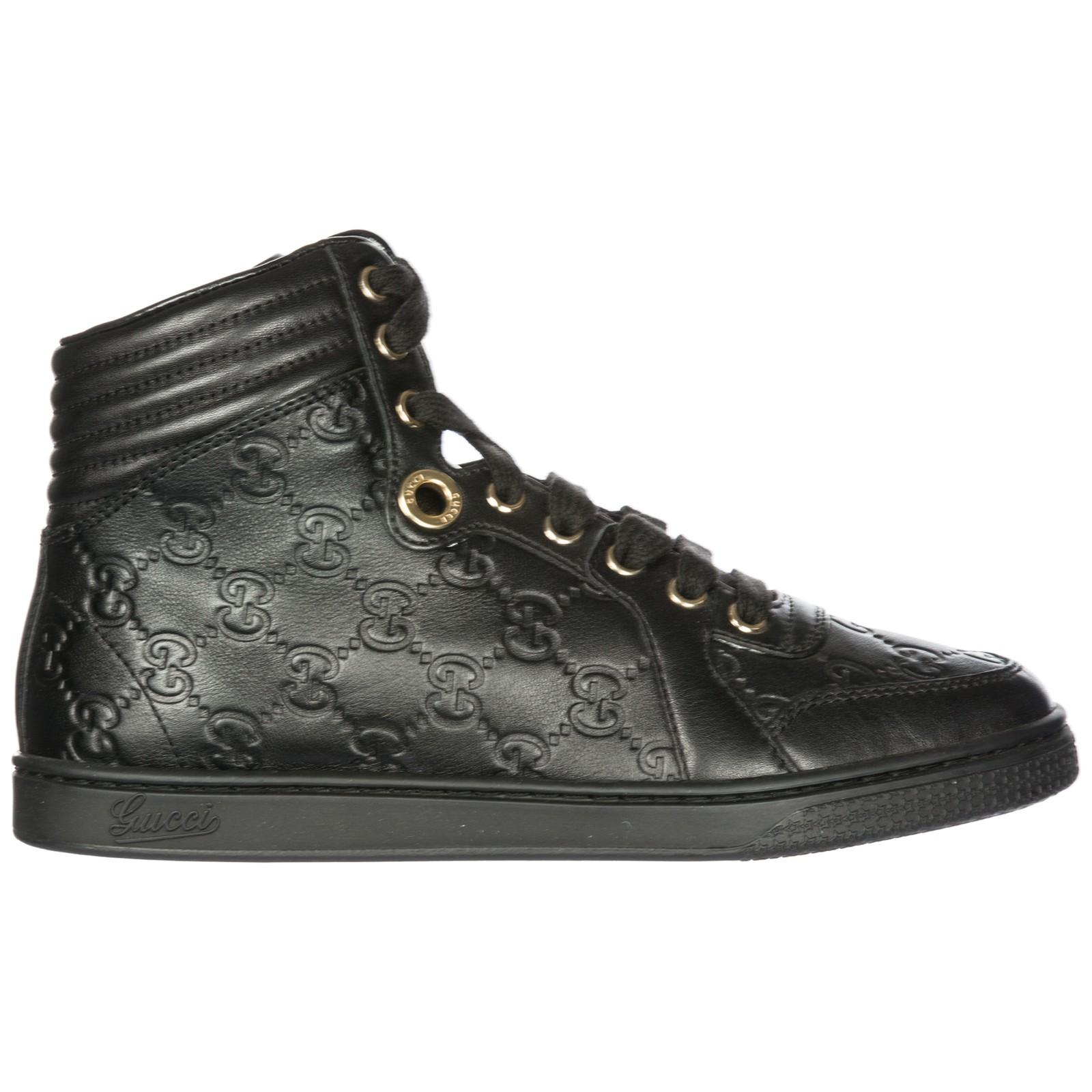womens black gucci tennis shoes