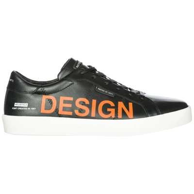 Shop Moa Master Of Arts Men's Shoes Leather Trainers Sneakers Frieze In Black