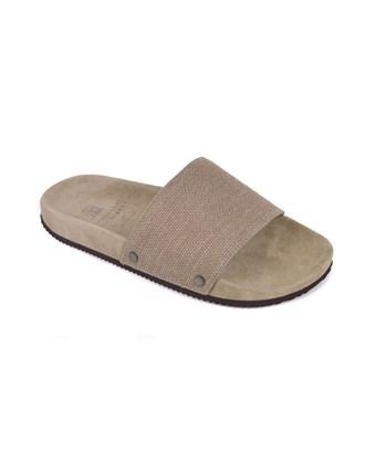 canvas slide sandals
