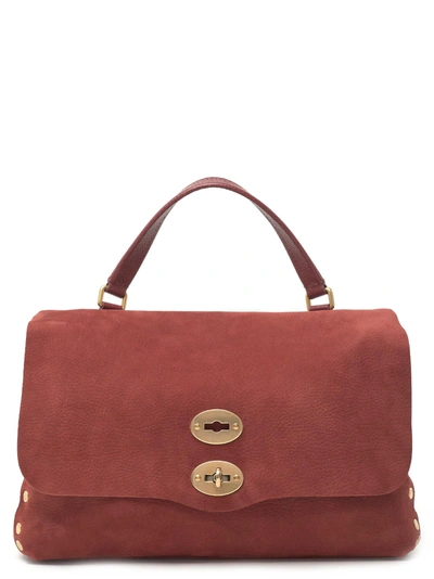 Shop Zanellato 'postina' Hand Bag In Burgundy