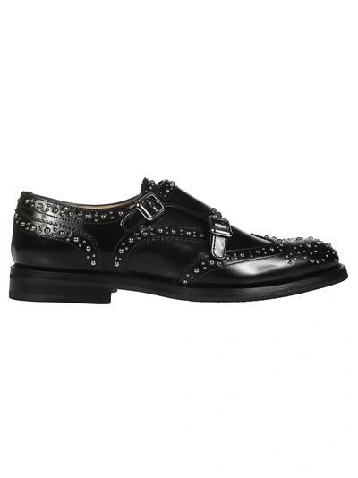 Shop Church's Studded Monk Shoes In Black