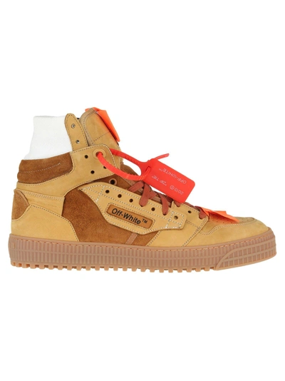 Shop Off-white Off White Off Court Suede Sneaker In Camel