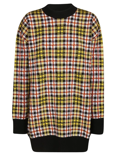 Shop Msgm Checked Sweater
