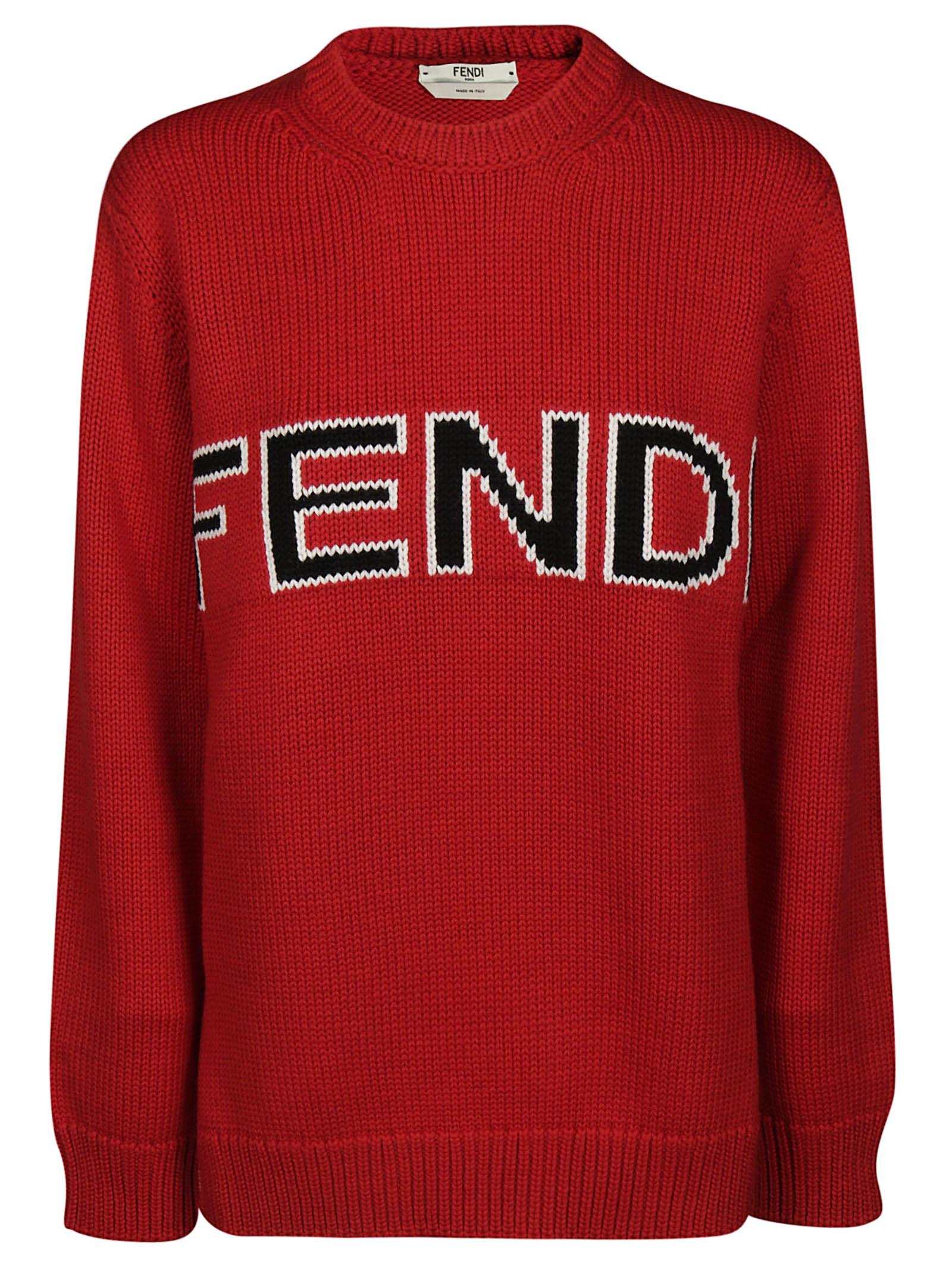 fendi red sweater