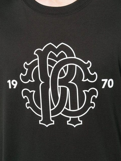 Shop Roberto Cavalli Logo Print T In Black