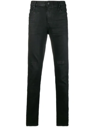 Shop Rta Slim-fit Jeans In Black