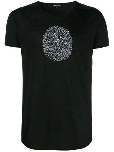 Shop Ann Demeulemeester Printed Crewneck T-shirt - Black