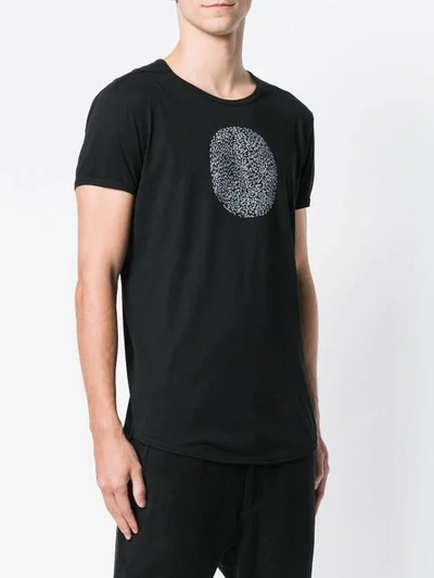 Shop Ann Demeulemeester Printed Crewneck T-shirt - Black