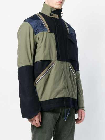 Shop Sacai Collared Lightweight Jacket