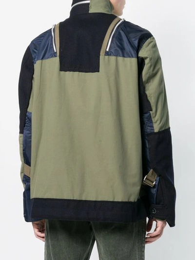 Shop Sacai Collared Lightweight Jacket