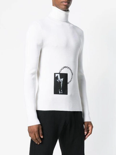 Shop Alix 1017 Alyx 9sm Turtleneck Jumper - White