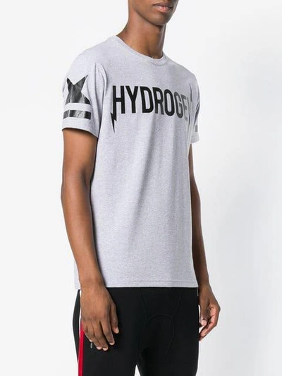 Shop Hydrogen Logo Printed T-shirt - Grey