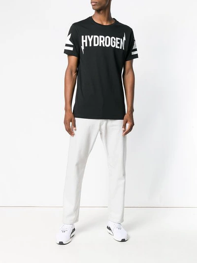 Shop Hydrogen Logo T-shirt - Black
