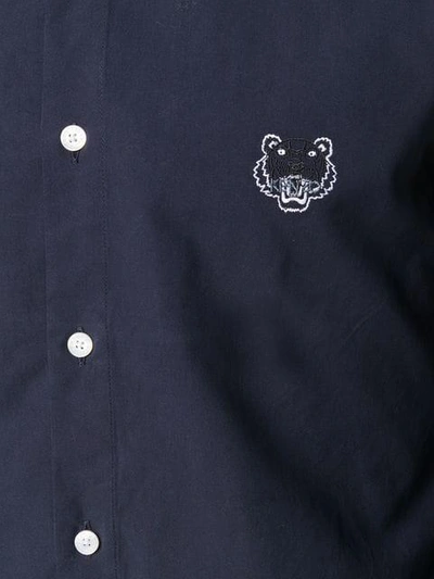 Shop Kenzo Tiger Urban Slim Fit Shirt - Blue