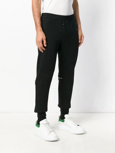 Shop Alexander Mcqueen Jogger Sweatpants - Black