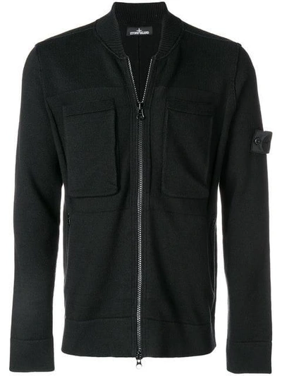 Shop Stone Island Shadow Project Zip In Black