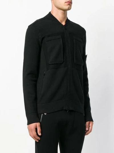 Shop Stone Island Shadow Project Zip In Black