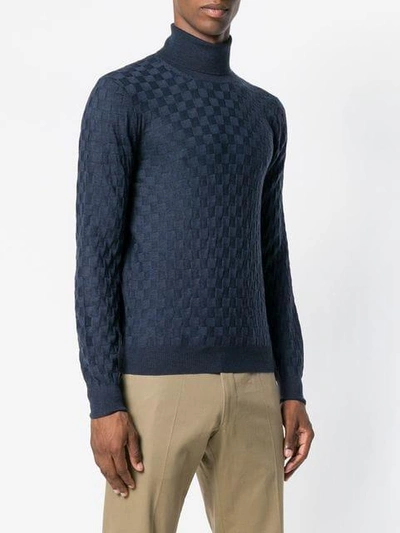 roll neck fitted jumper