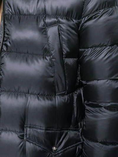 Shop Herno Padded Hooded Coat - Black