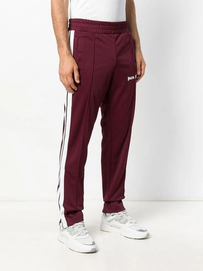 Shop Palm Angels Sport Trousers - Red