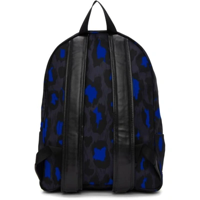 Shop Kenzo Black Leopard Backpack In 99 Leopard